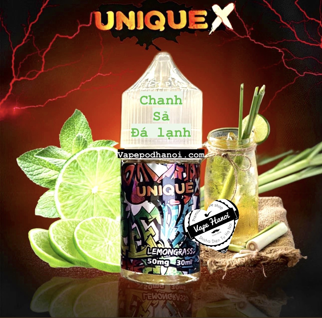 Juice Unique X Chanh Sả Đá Lạnh